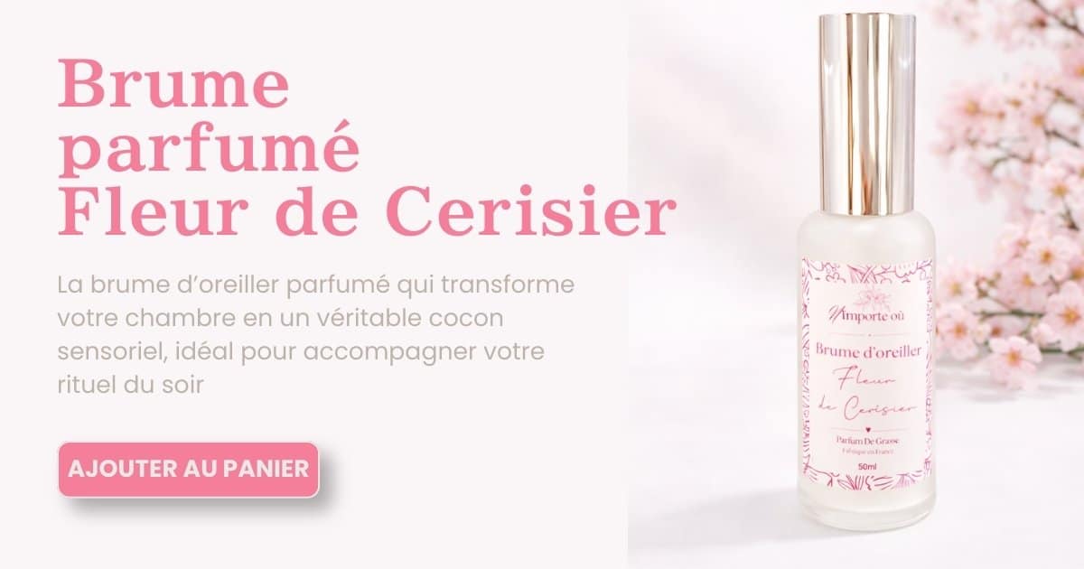 brume d'oreiller parfumée Fleur de Cérisier - Recréer l’ambiance d’un Hanami chez soi – Votre propre jardin privée des cerisiers japonais brume d'oreiller parfumée Fleur de Cérisier - Recréer l’ambiance d’un Hanami chez soi – Votre propre jardin privée des cerisiers japonais