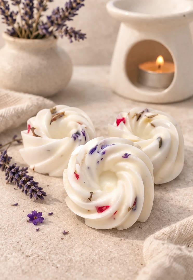 Fondant de cire végétale minimaliste Paradis Tropical, parfum d'intérieur désodorisant.