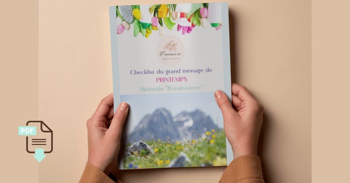 Checklist du grand ménage de PRINTEMPS Méthode Renaissance couverture