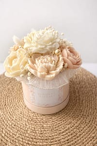 Bouquet éternel Blush cire vegetale.