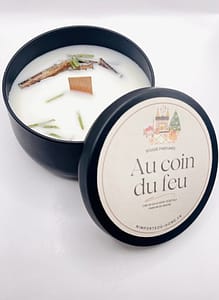 Bougie parfumée au coin du feu senteur Feu de bois