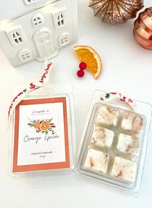 tablette fondante parfumée senteur orange épicée