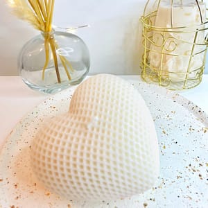 BOUGIE parfumée coeur Blanc Amour Pur