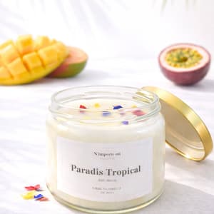 bougie anti tabac parfum exotique paradis tropical bougie vegetale