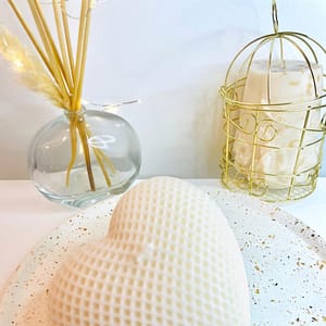 BOUGIE parfumée coeur Blanc Amour Pur