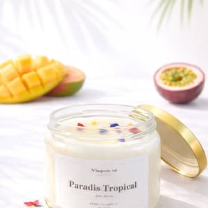 bougie anti tabac parfum exotique paradis tropical bougie vegetale
