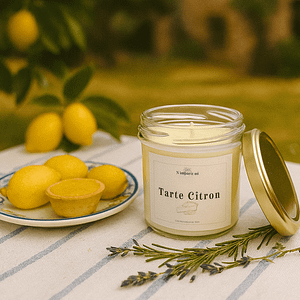 bougie bohème Parfumée tarte citron