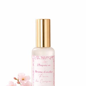brume oreiller parfumée fleur de cerisier 50ml flacon élégant parfum intérieur