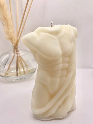 Bougie Sculpturale «Lueur Masculine » Parfum Fruit de la passion