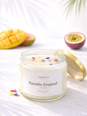 bougie anti tabac parfum exotique paradis tropical bougie vegetale