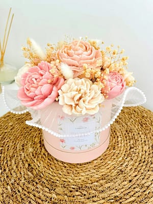 bouquet eternel fleurs de cire parfumées