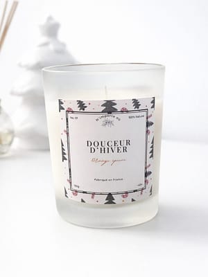 Douceur d’Hiver, bougie parfumée orange épicée,