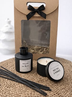 Coffret cadeau Masculin diffuseur et bougie