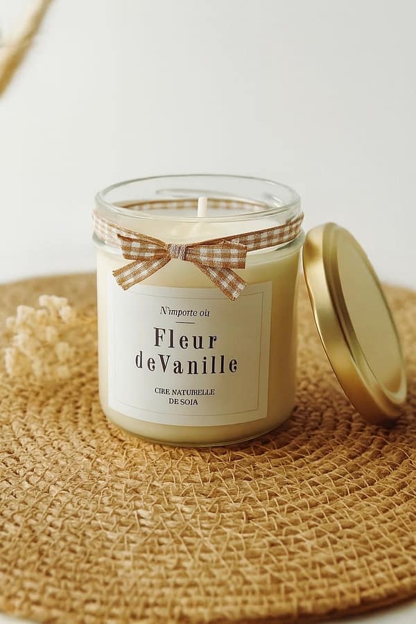 Bougie Parfumée bohème fleur de vanille