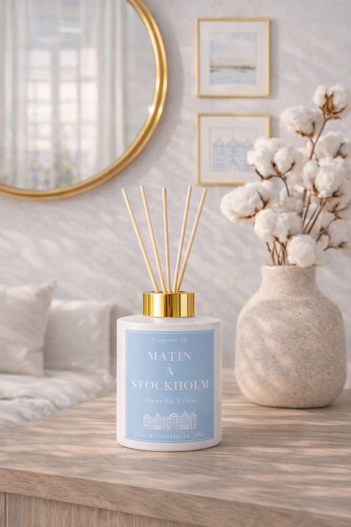 Diffuseur à bâtons Matin à Stokholm senteur Fleur de coton
