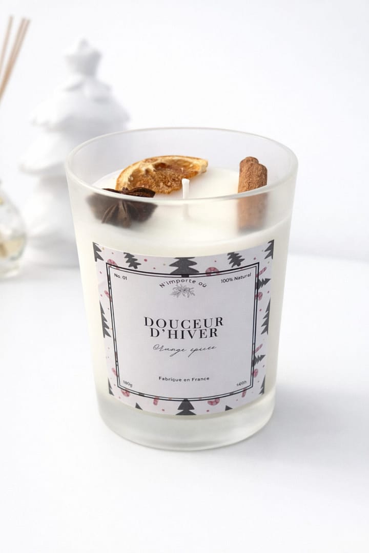 Bougie parfumée Douceur d’Hiver – Orange Épicée – Image 2