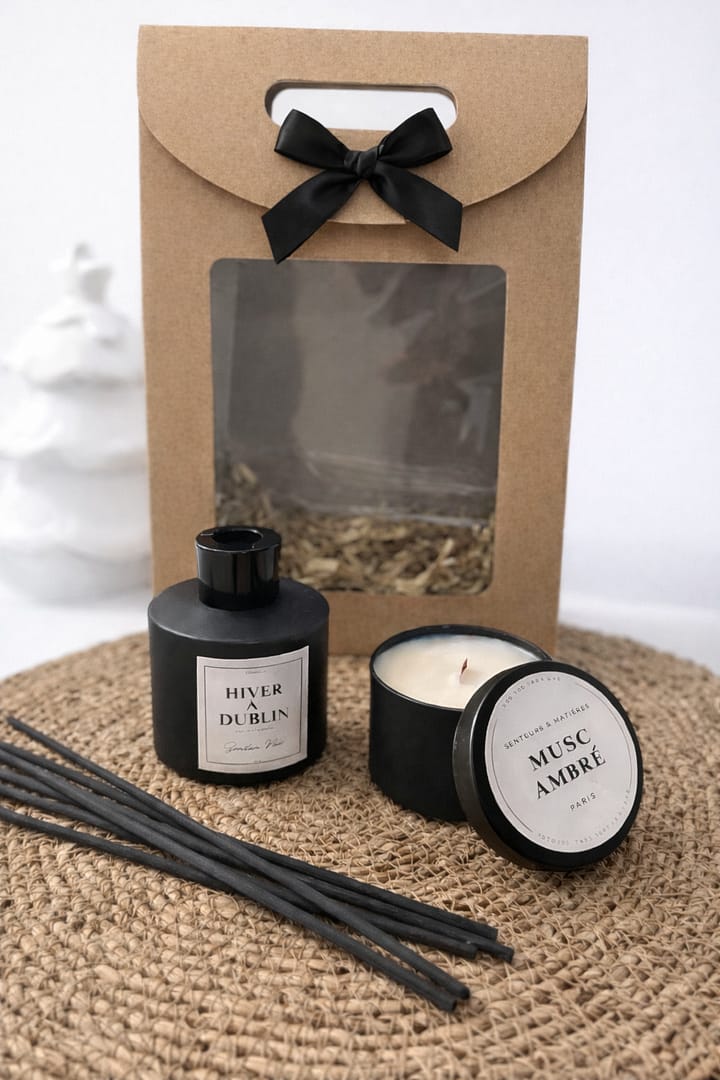 Coffret cadeau Masculin diffuseur et bougie