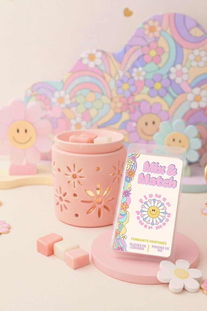 Coffret Brûle-Parfum Rose & Fondants Mix & Match