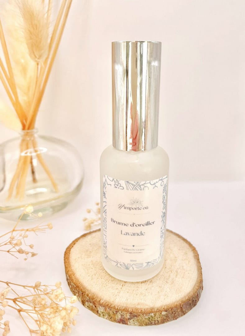 Brume d’oreiller parfumée lavande relaxante