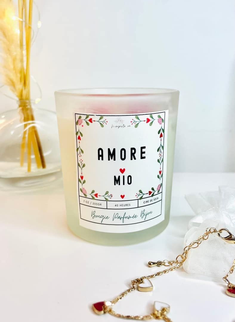 Bougie parfumée bijou Amore mio