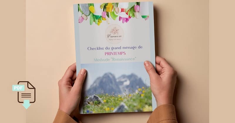 Checklist du grand ménage de PRINTEMPS Méthode Renaissance couverture